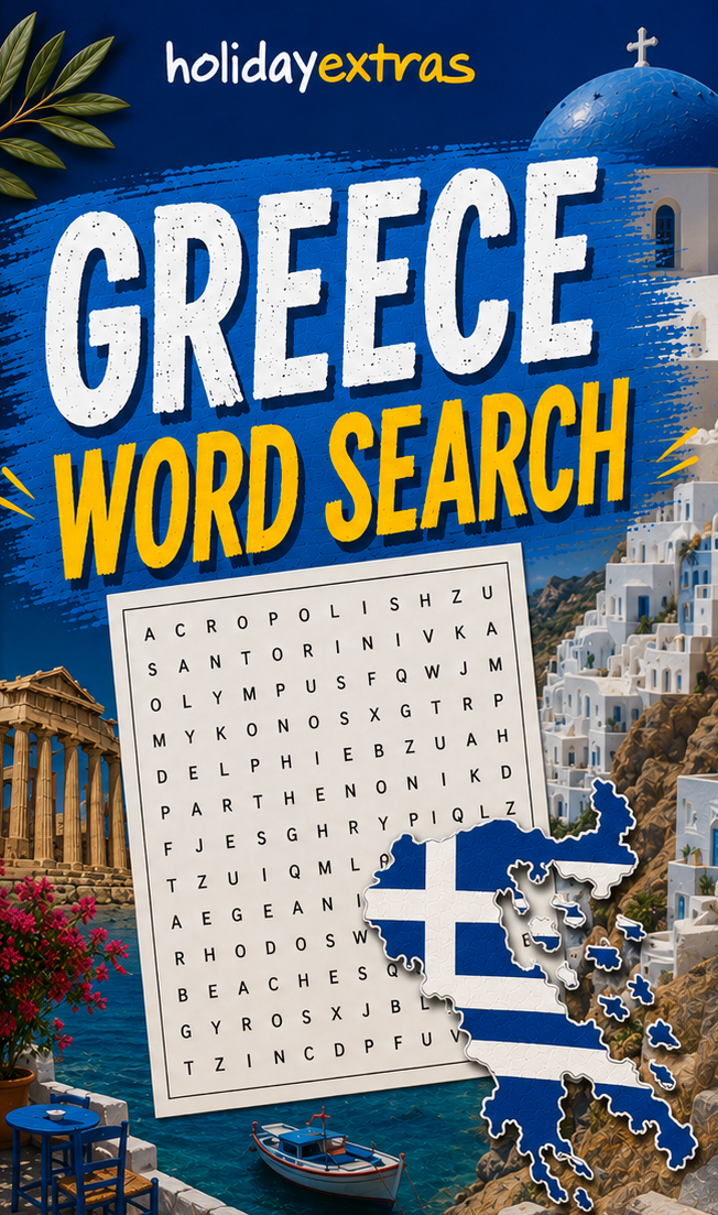 Holiday Extras WordSearch - Greece