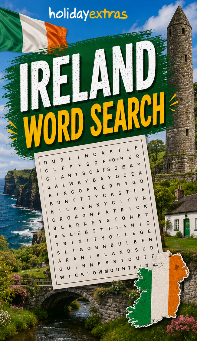 Holiday Extras WordSearch - Ireland