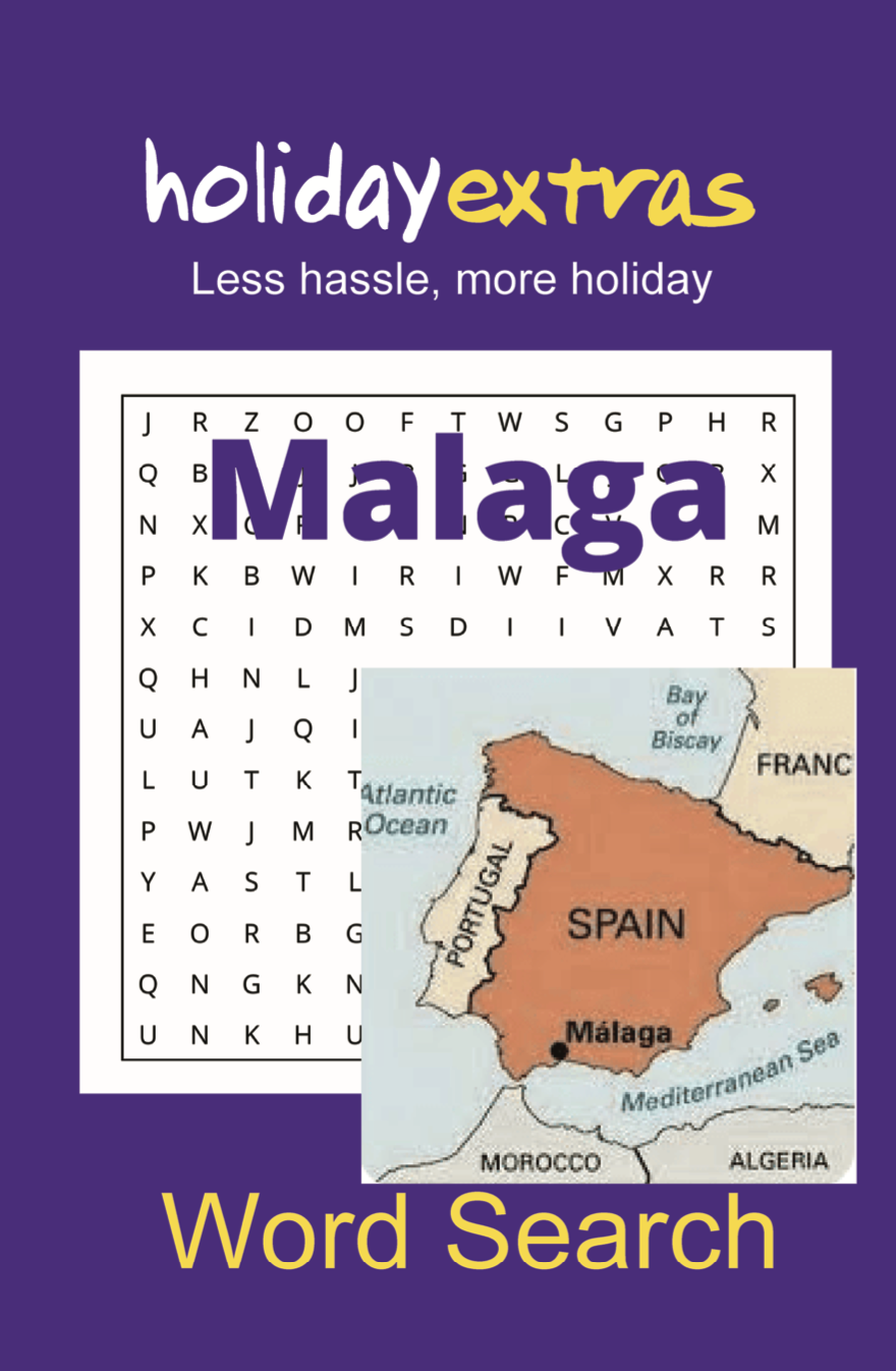 Holiday Extras' WordSearch book - MALAGA, SPAIN - with competition