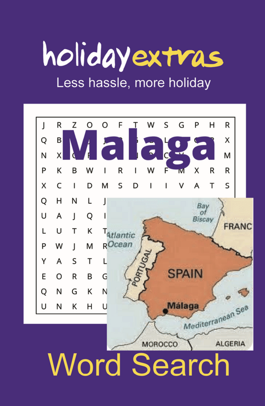 Holiday Extras' WordSearch book - MALAGA, SPAIN - with competition