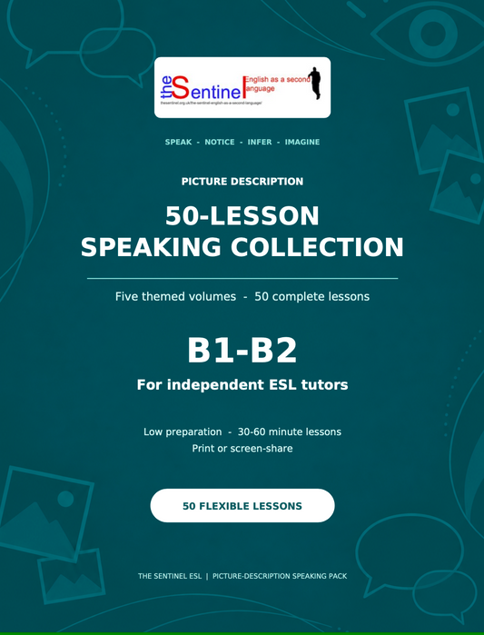 50 Picture-Description Speaking Lessons for ESL Tutors – B1–B2
