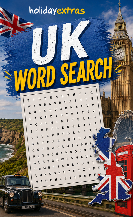 Holiday Extras WordSearch - United Kingdom