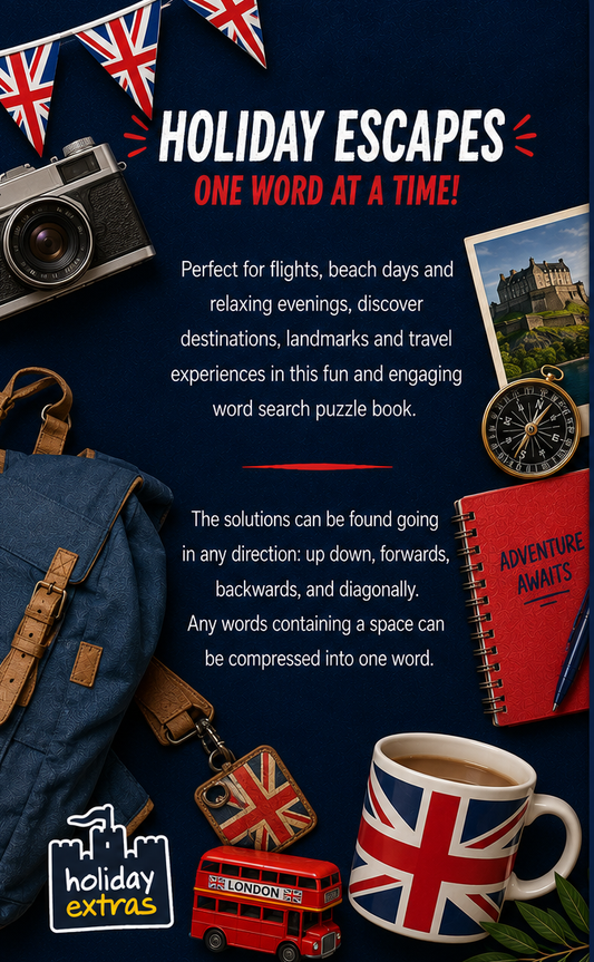Holiday Extras WordSearch - United Kingdom